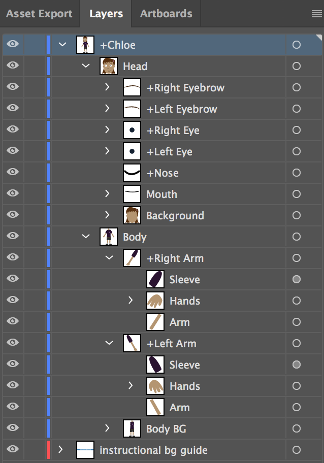 Prepare artwork in Adobe Character Animator